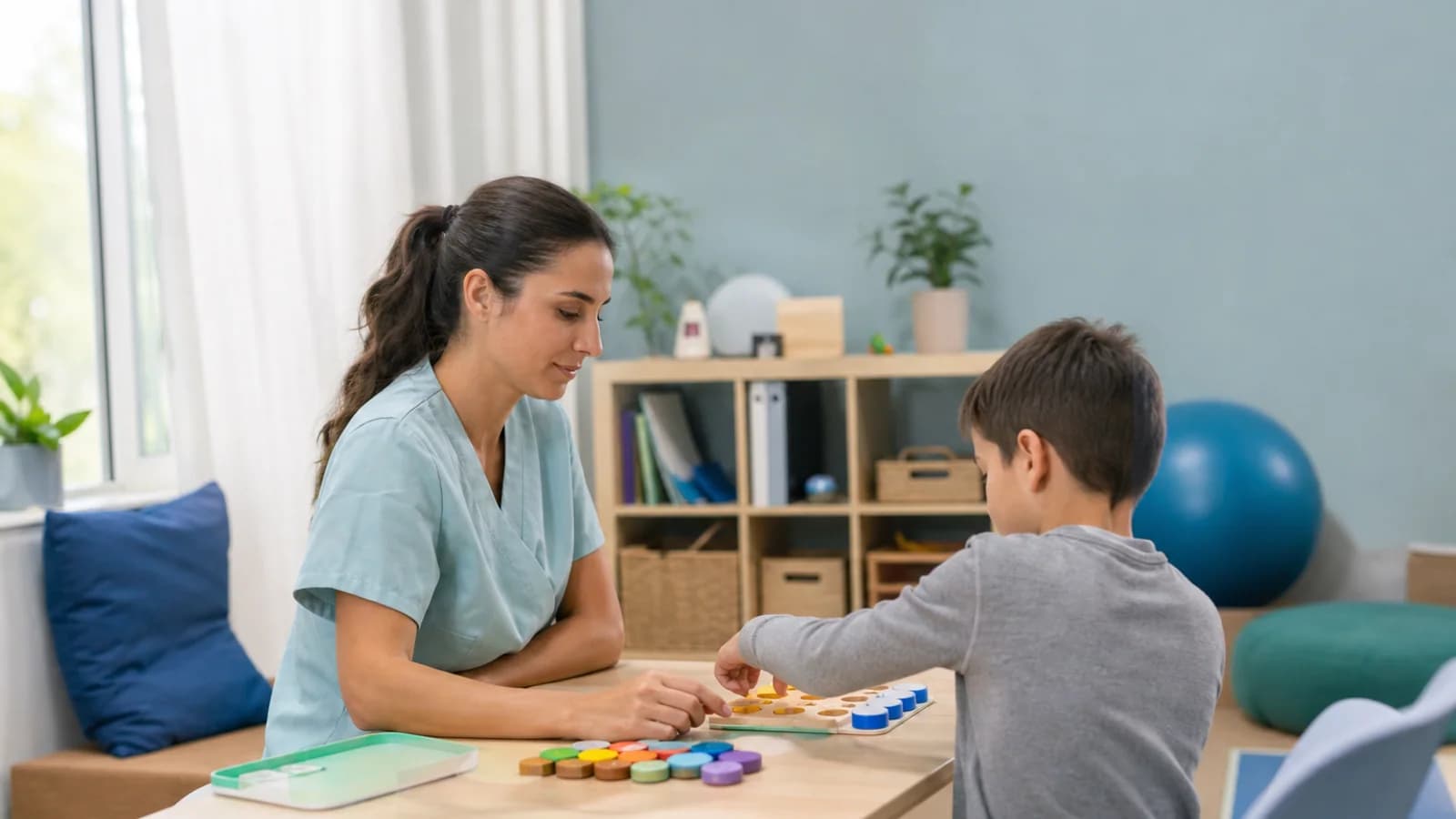 Niño en una biblioteca en un artículo sobre autismo TEA